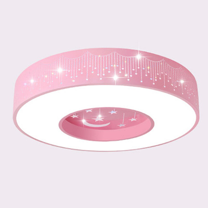 Circular Flush Mount Light Fixture Kids Acrylic Flush Mount