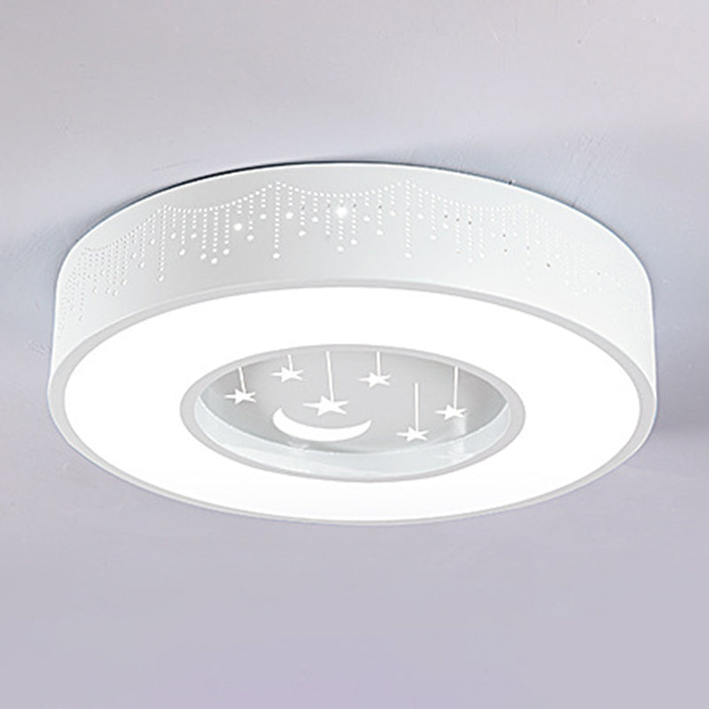 Circular Flush Mount Light Fixture Kids Acrylic Flush Mount