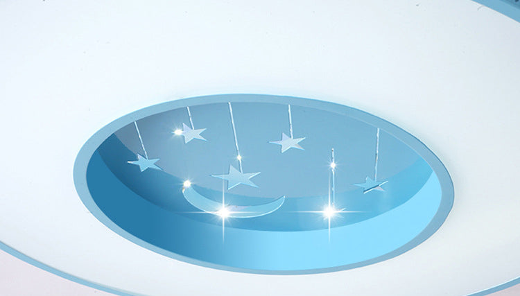 Circular Flush Mount Light Fixture Kids Acrylic Flush Mount