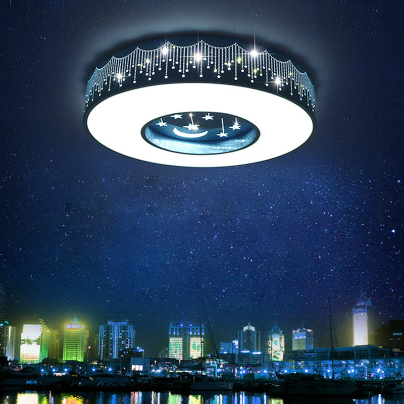 Circular Flush Mount Light Fixture Kids Acrylic Flush Mount