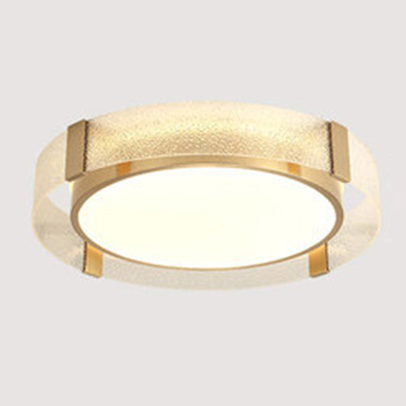 Ronde Flush Light Fixtures Glas Traditionele Flush Mount Plafond Light Fixture