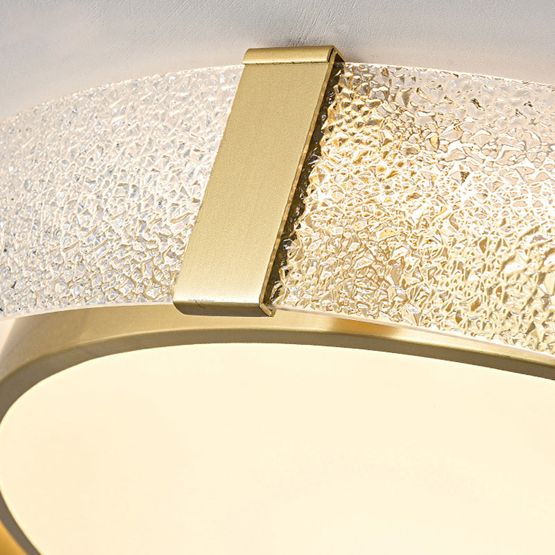 Ronde Flush Light Fixtures Glas Traditionele Flush Mount Plafond Light Fixture