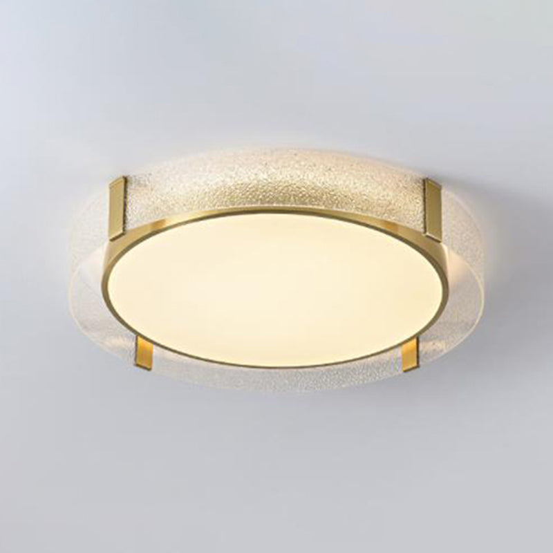 Ronde Flush Light Fixtures Glas Traditionele Flush Mount Plafond Light Fixture