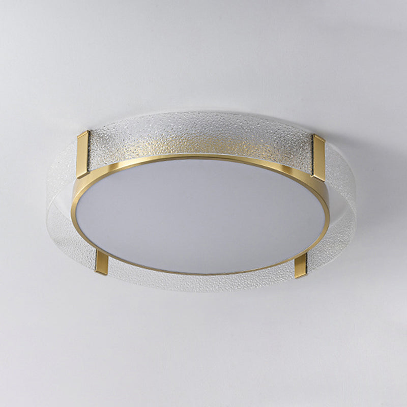Ronde Flush Light Fixtures Glas Traditionele Flush Mount Plafond Light Fixture