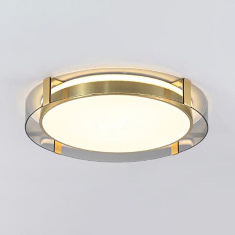 Ronde Flush Light Fixtures Glas Traditionele Flush Mount Plafond Light Fixture
