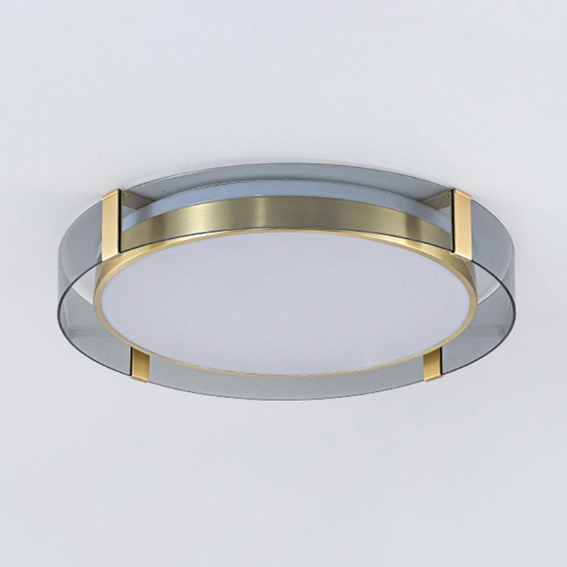 Ronde Flush Light Fixtures Glas Traditionele Flush Mount Plafond Light Fixture