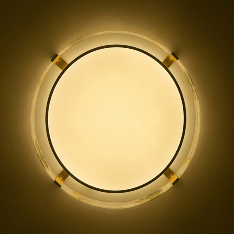 Ronde Flush Light Fixtures Glas Traditionele Flush Mount Plafond Light Fixture