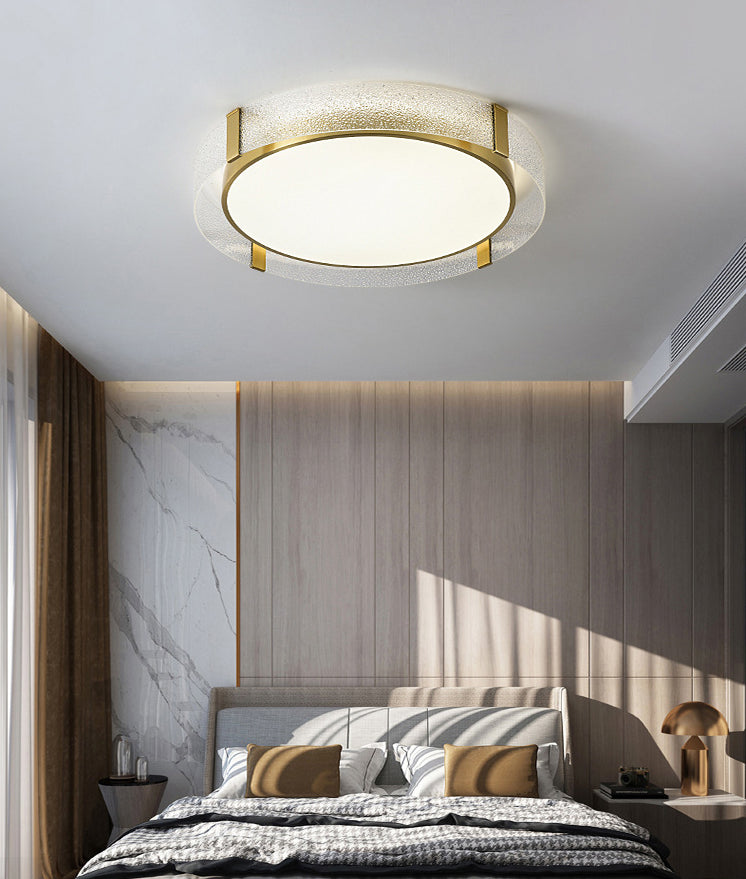 Ronde Flush Light Fixtures Glas Traditionele Flush Mount Plafond Light Fixture