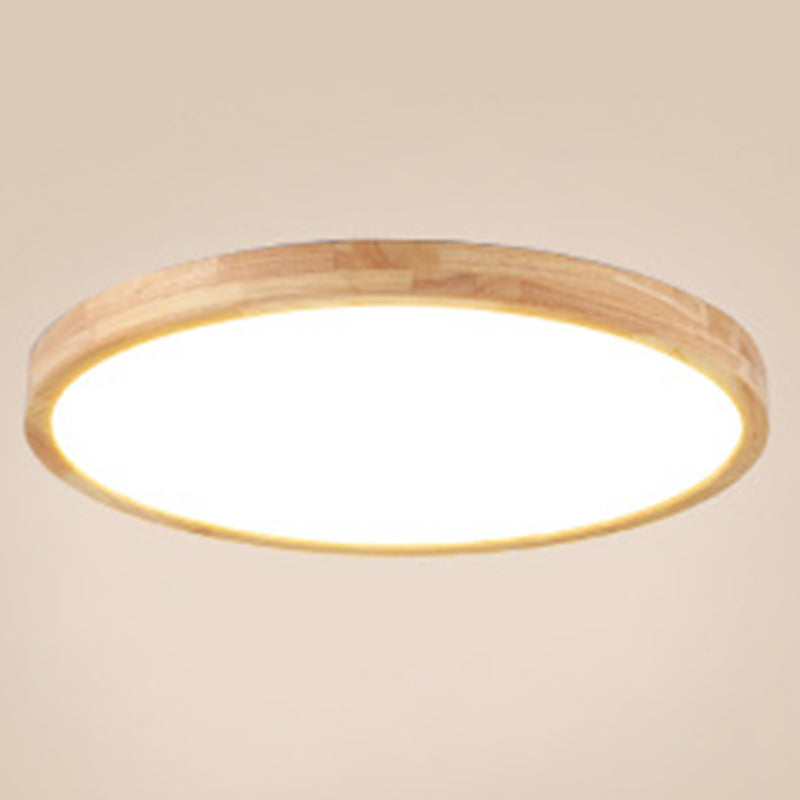 Circular Flush Mount Light Fixture Modern Wood Flush Mount