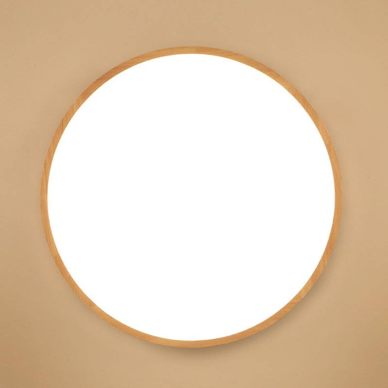 Circular Flush Mount Light Fixture Modern Wood Flush Mount