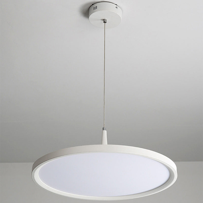 Lámpara de suspensión LED redonda de luz acrílica ultrafina para el cargo
