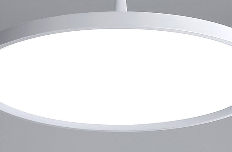 Lámpara de suspensión LED redonda de luz acrílica ultrafina para el cargo