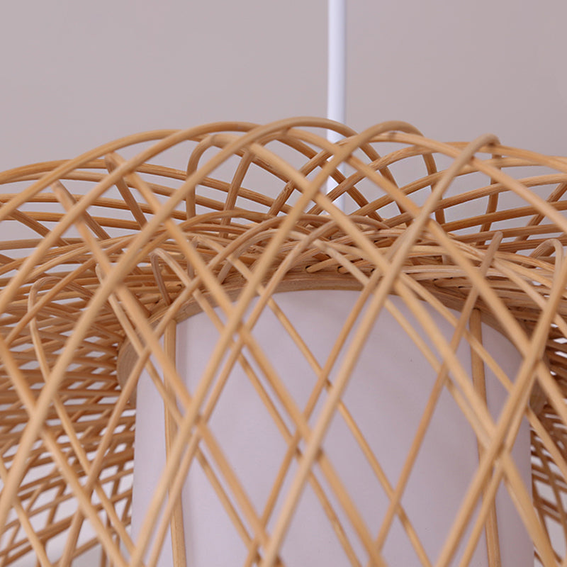 Lanterne rustique suspension de bambou 1