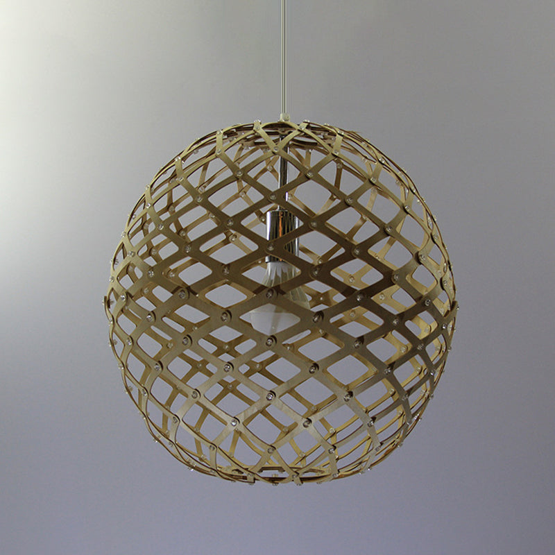 Colgante de suspensión de la jaula Mada contemporánea 1 bulbo kit de luz colgante amarillo para sala de estar