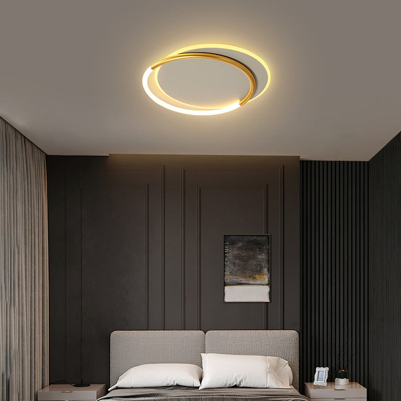 Nordic Minimalist Circles LED Plafondlamp Metal+Acryl Ring Creatief Ontwerp Verlichting Fixture in Goud