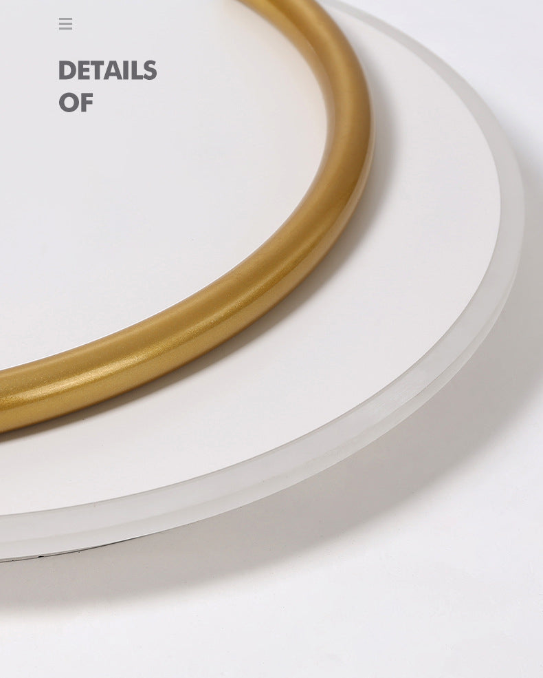 Nordic Minimalist Circles LED Plafondlamp Metal+Acryl Ring Creatief Ontwerp Verlichting Fixture in Goud