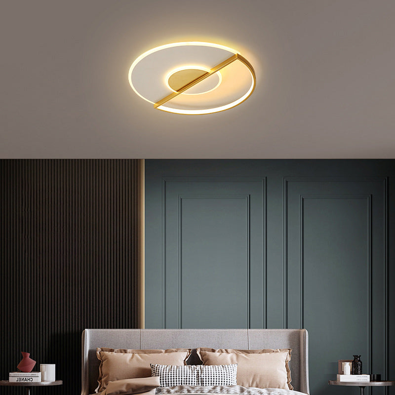 Minimalisme LED LED Ceiling Light Post-moderne Acrylique Shade Flush-mount Lamp for Study Room Dining Room