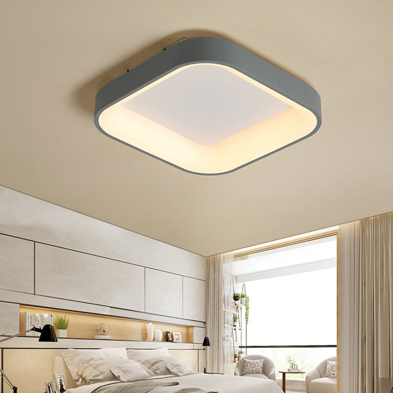 Geometrische Unterputz-Deckenleuchten, moderner Acryl-Deckenleuchter für Schlafzimmer