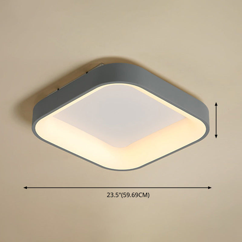 Geometrische Unterputz-Deckenleuchten, moderner Acryl-Deckenleuchter für Schlafzimmer