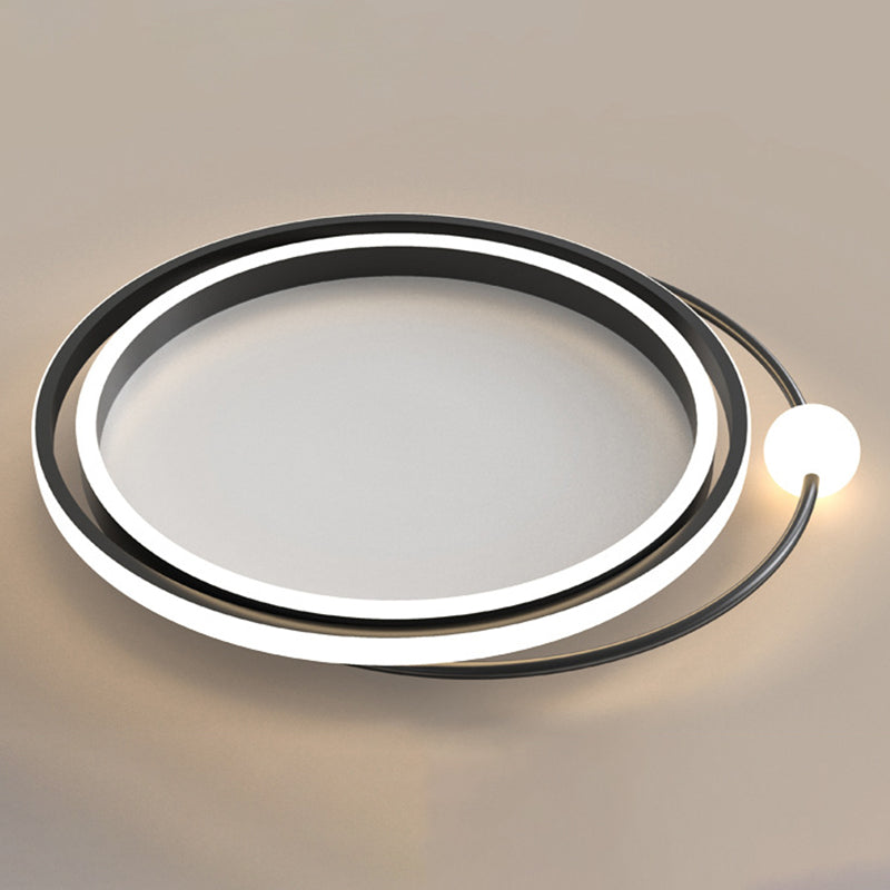 2,3-inch ultradunne cirkels LED-plafondlamp Hedendaags minimalisme Aluminium verlichtingsarmatuur voor slaapkamer