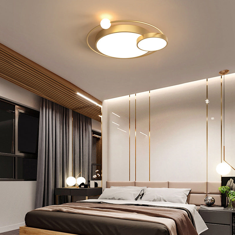 Scandinavische stijl slaapkamer LED-verlichtingsarmatuur 3-lichts creatieve ronde huis decoratieve plafondlamp