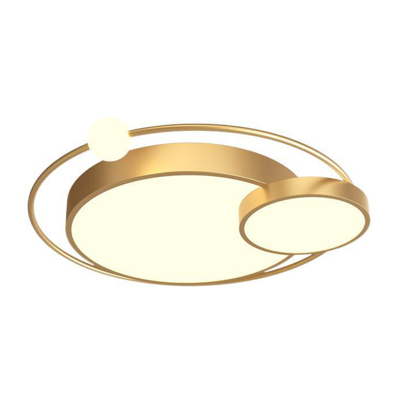 Scandinavische stijl slaapkamer LED-verlichtingsarmatuur 3-lichts creatieve ronde huis decoratieve plafondlamp