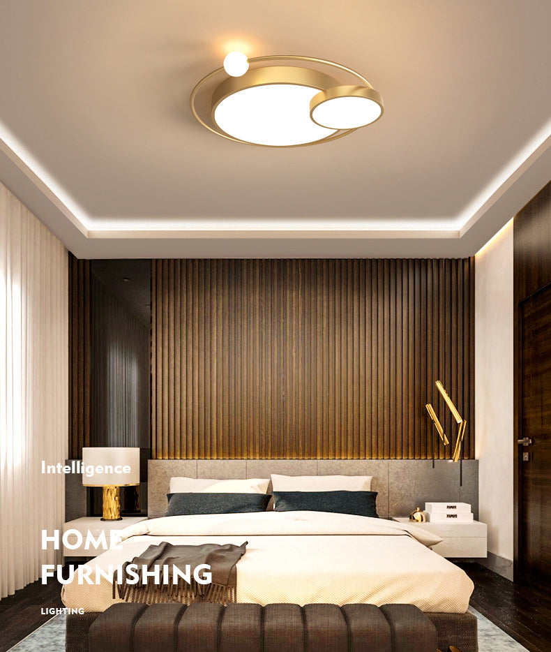 Scandinavische stijl slaapkamer LED-verlichtingsarmatuur 3-lichts creatieve ronde huis decoratieve plafondlamp