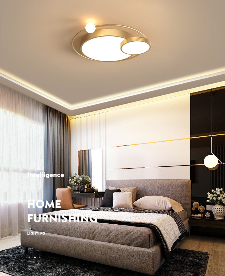 Scandinavische stijl slaapkamer LED-verlichtingsarmatuur 3-lichts creatieve ronde huis decoratieve plafondlamp