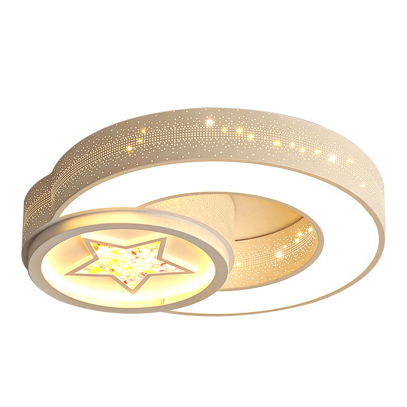 Star Flush Mount Ceiling Light Modernist Acrylic Ceiling Flush Mount for Bedroom