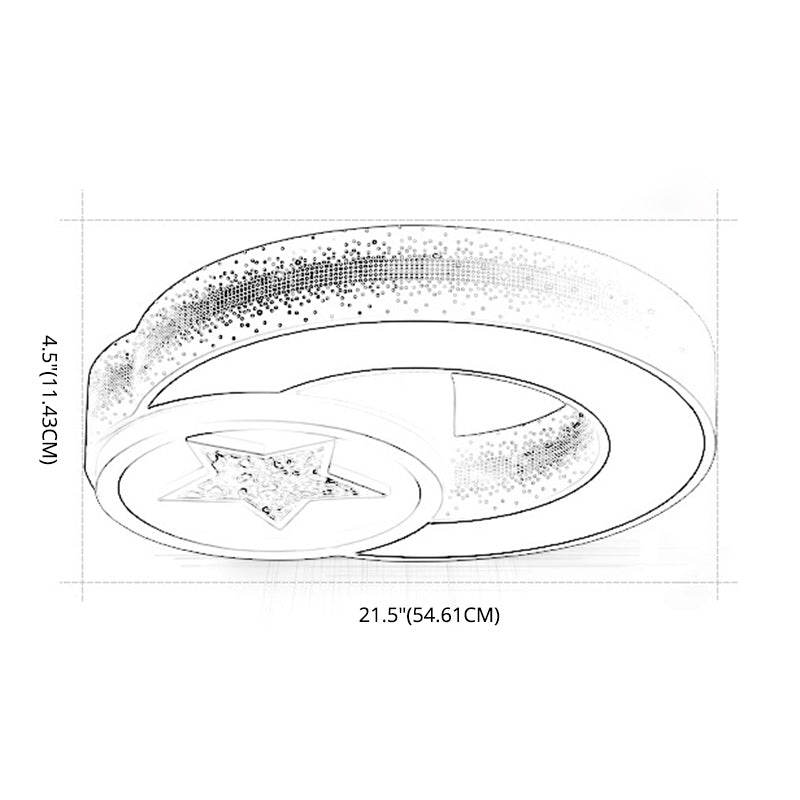 Ster inbouw plafondlamp modernistisch acryl plafond inbouw voor slaapkamer