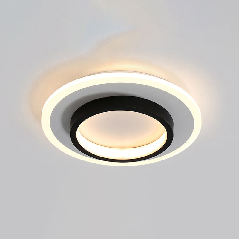 9.5 Inches Brede Eenvoud Mini Plafond Licht Modern Style LED Flush-mount Lamp voor Foyer Aisle