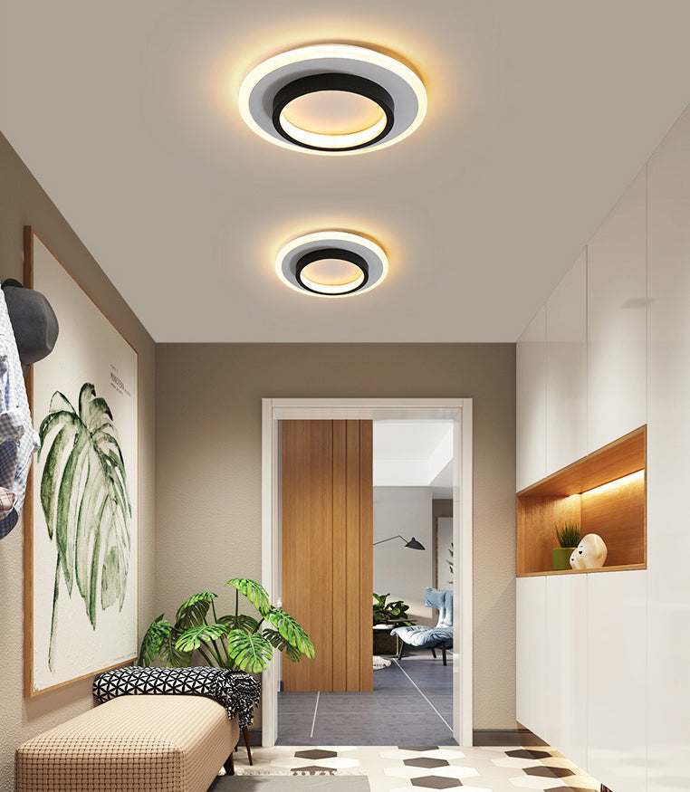 9.5 Inches Brede Eenvoud Mini Plafond Licht Modern Style LED Flush-mount Lamp voor Foyer Aisle