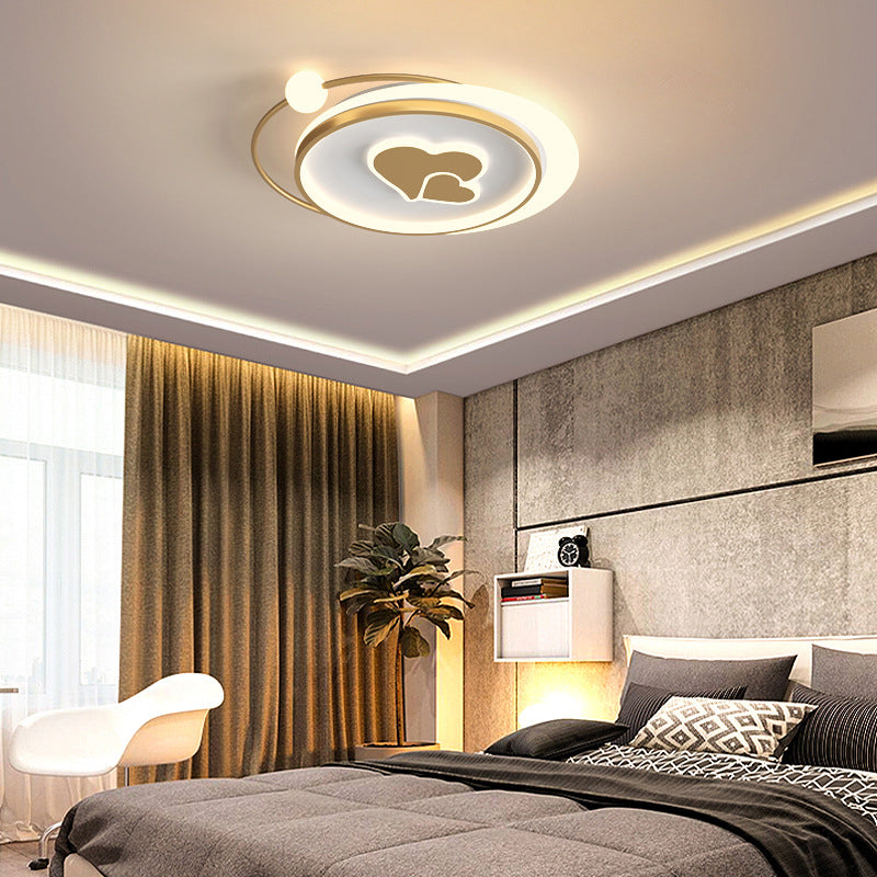 LED Flush Mount Ceiling Light Cartoon Acrylic Ceiling Mount Chandelier for Bedroom