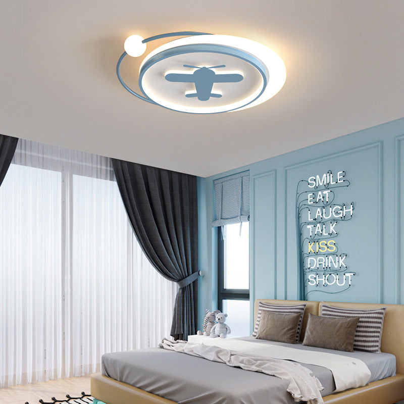 LED Flush Mount Ceiling Light Cartoon Acrylic Ceiling Mount Chandelier for Bedroom