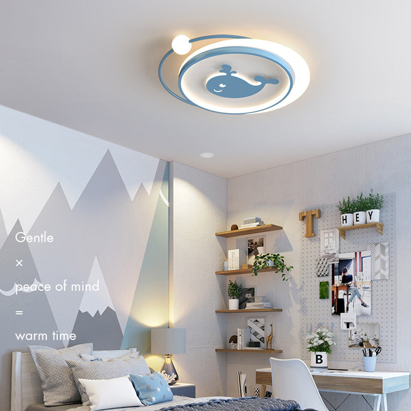LED Flush Mount Ceiling Light Cartoon Acrylic Ceiling Mount Chandelier for Bedroom