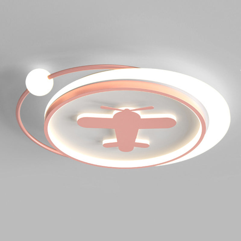 LED Flush Mount Ceiling Light Cartoon Acrylic Ceiling Mount Chandelier for Bedroom