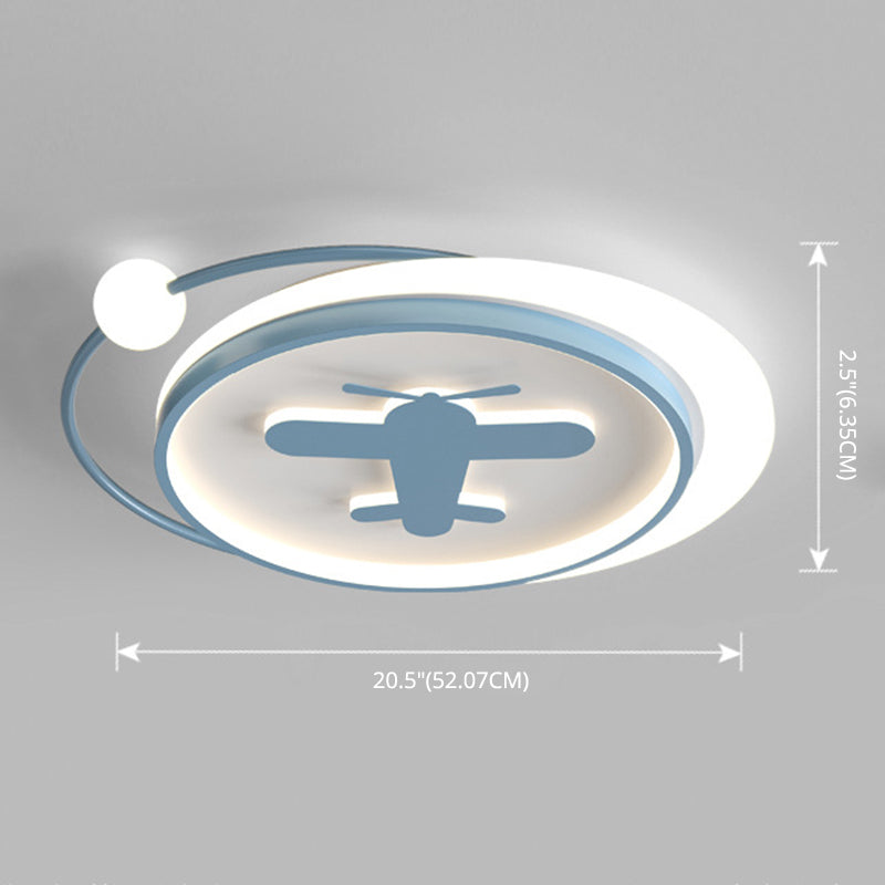 LED Flush Mount Ceiling Light Cartoon Acrylic Ceiling Mount Chandelier for Bedroom