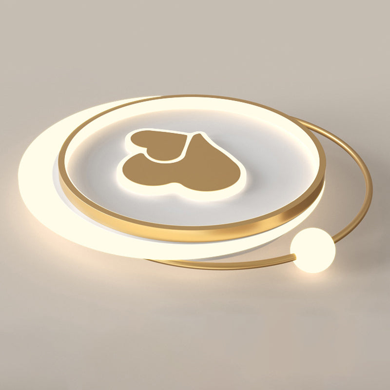 LED Flush Mount Ceiling Light Cartoon Acrylic Ceiling Mount Chandelier for Bedroom