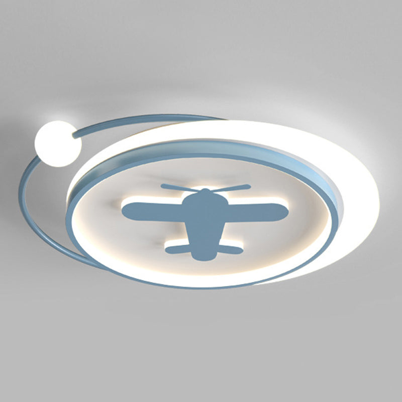 LED Flush Mount Ceiling Light Cartoon Acrylic Ceiling Mount Chandelier for Bedroom