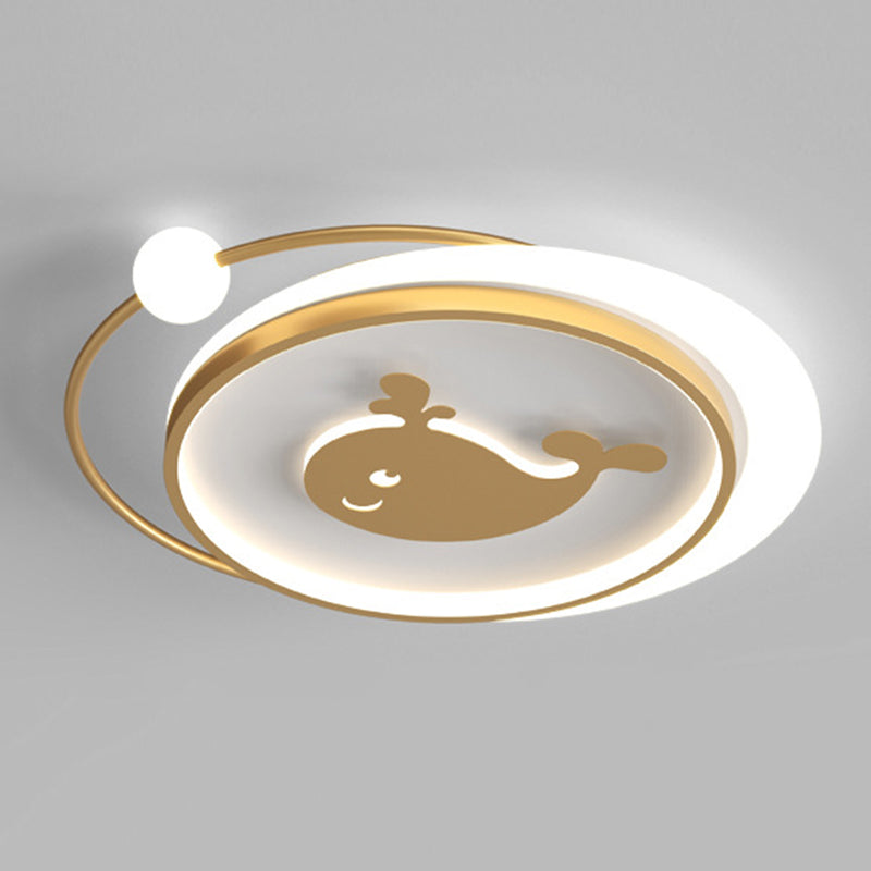 LED Flush Mount Ceiling Light Cartoon Acrylic Ceiling Mount Chandelier for Bedroom