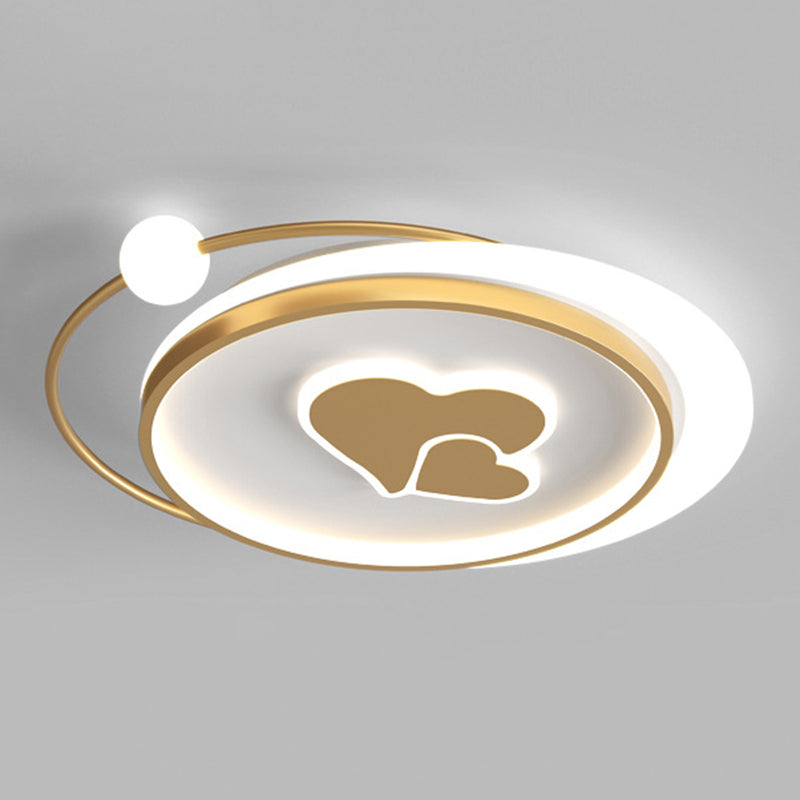 LED Flush Mount Ceiling Light Cartoon Acrylic Ceiling Mount Chandelier for Bedroom