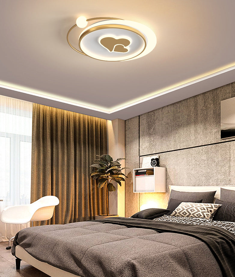 LED Flush Mount Ceiling Light Cartoon Acrylic Ceiling Mount Chandelier for Bedroom