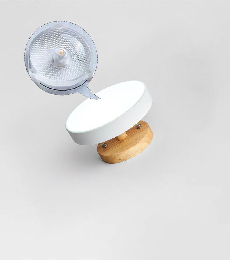 Lámpara de techo semi empotrada nórdica LED de metal con montaje semi empotrado para pasillo circular