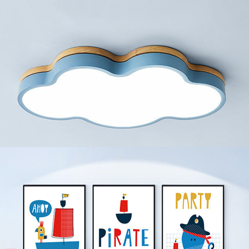 Cloud Flush Mount Light Fixtures 1 Light Acrylic Nordic Ceiling Lights Flush Mount