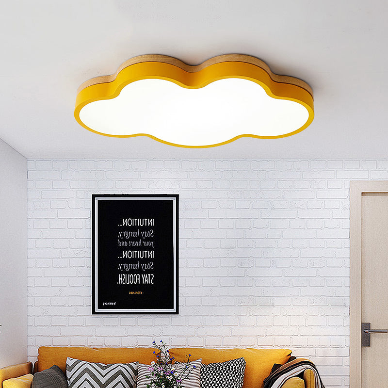 Cloud Flush Mount Light Fixtures 1 Light Acrylic Nordic Ceiling Lights Flush Mount