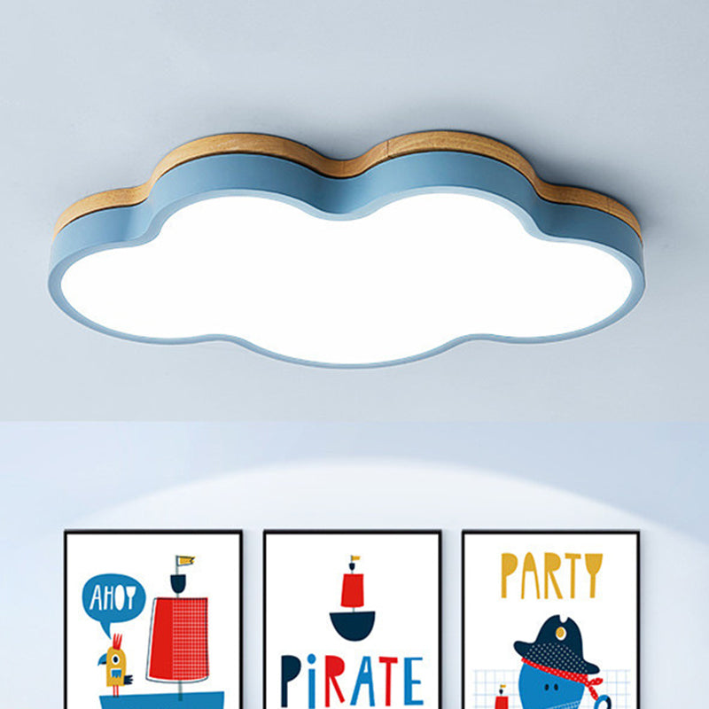 Cloud Flush Mount Light Fixtures 1 Light Acrylic Nordic Ceiling Lights Flush Mount