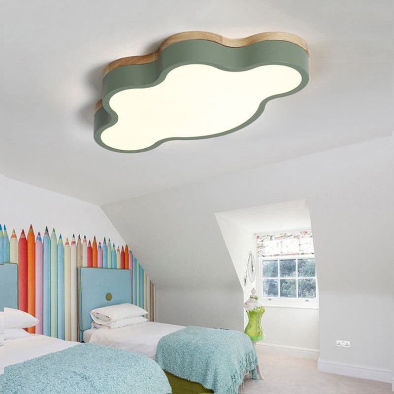 Cloud Flush Mount Light Fixtures 1 Light Acrylic Nordic Ceiling Lights Flush Mount