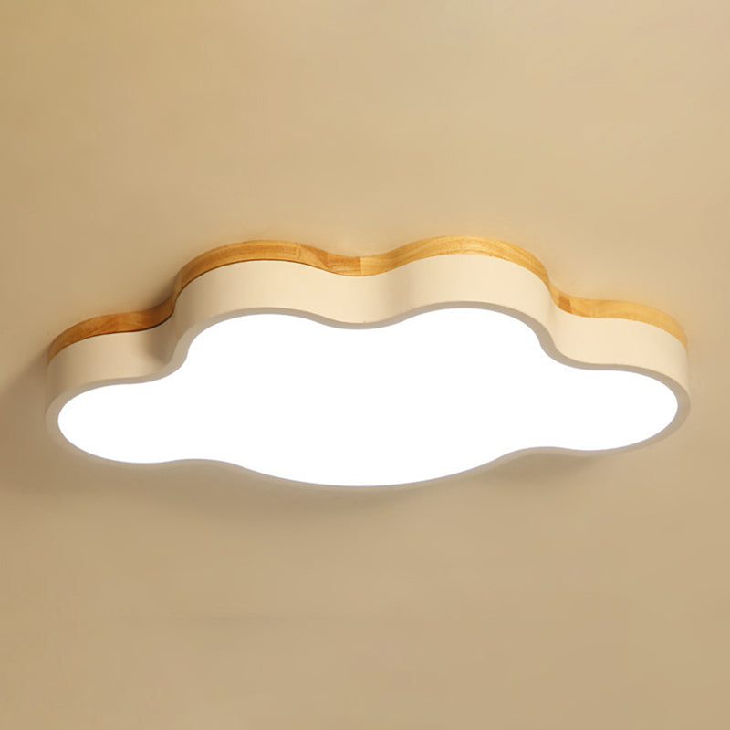 Cloud Flush Mount Light Fixtures 1 Light Acrylic Nordic Ceiling Lights Flush Mount