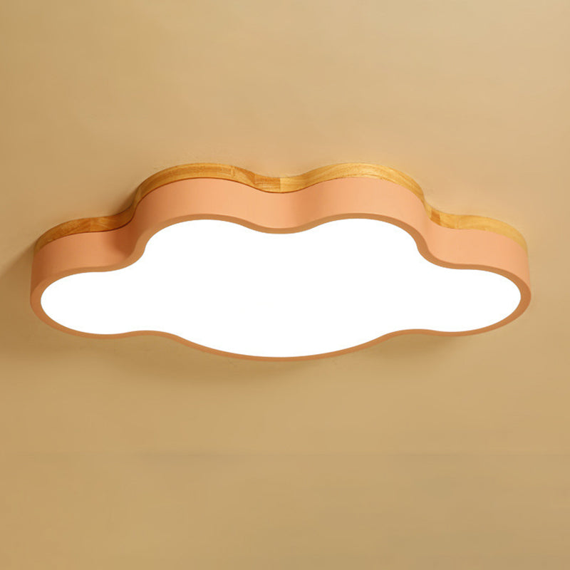 Cloud Flush Mount Light Fixtures 1 Light Acrylic Nordic Ceiling Lights Flush Mount