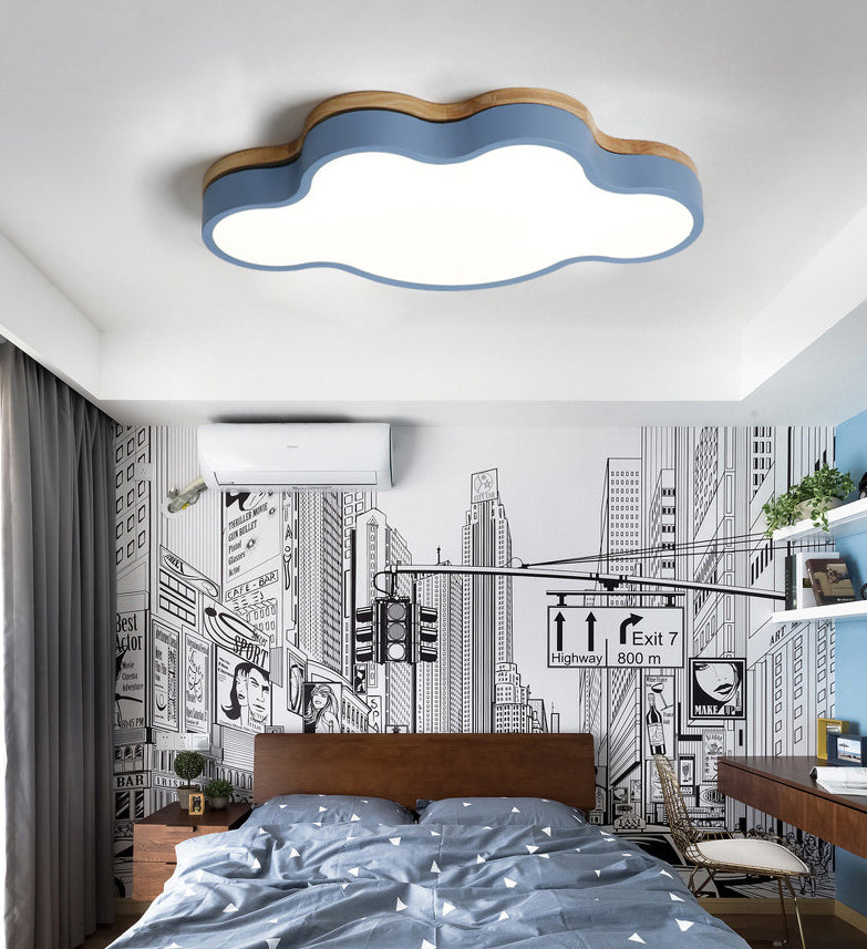 Cloud Flush Mount Light Fixtures 1 Light Acrylic Nordic Ceiling Lights Flush Mount